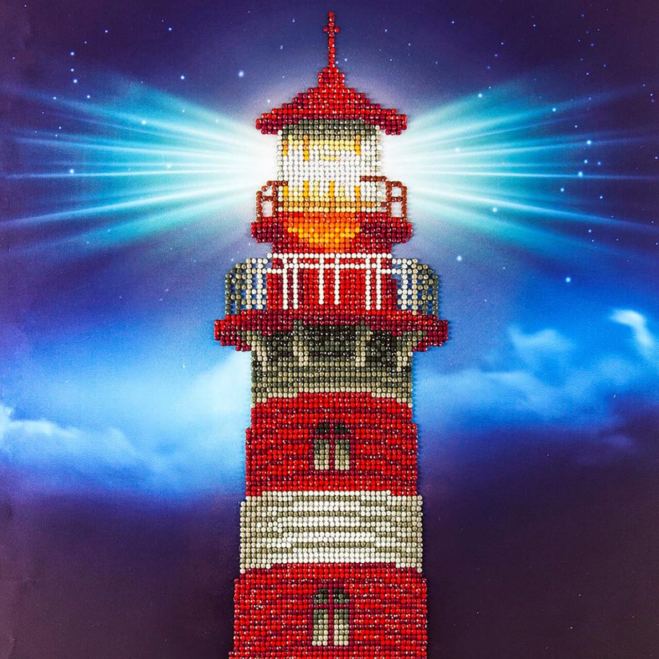 DIAMOND ART BY LEISURE ARTS Diamond Painting Kits For Adults 14"x16" Advanced Light House, Partial Drill, Diamond Art Kits, Dimond Art, Diamond Art for Adults, Diamond Art Kit